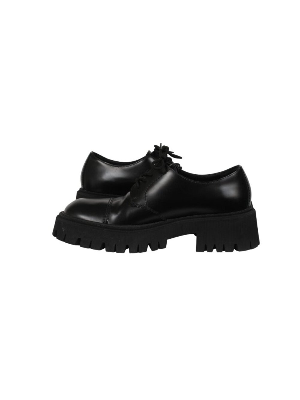 Balenciaga Mens Tractor Derbys US 10 EU 43 Black Leather Cunky Lace Ups - Picture 9 of 13